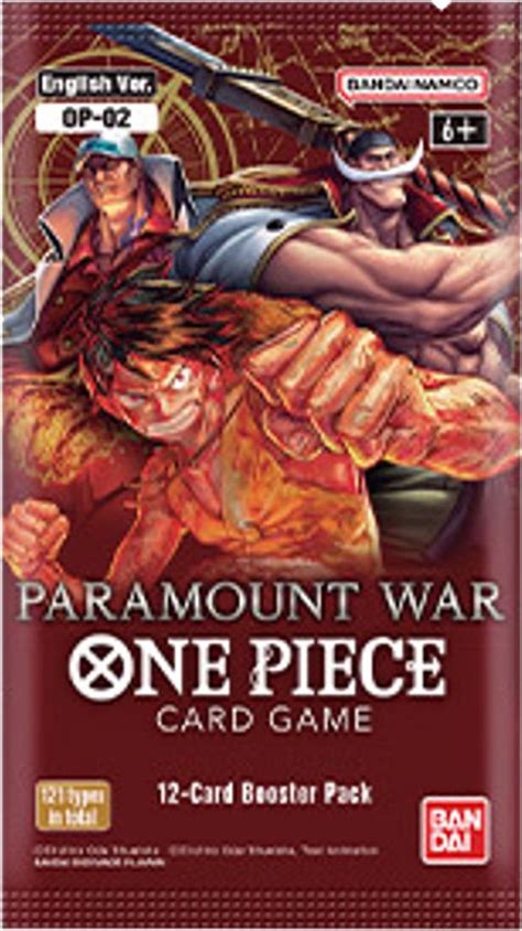 Give us more supply of product pls. . One piece tcg paramount war card list english